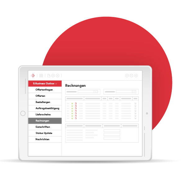 Illustration: ERP-System Modul e-business