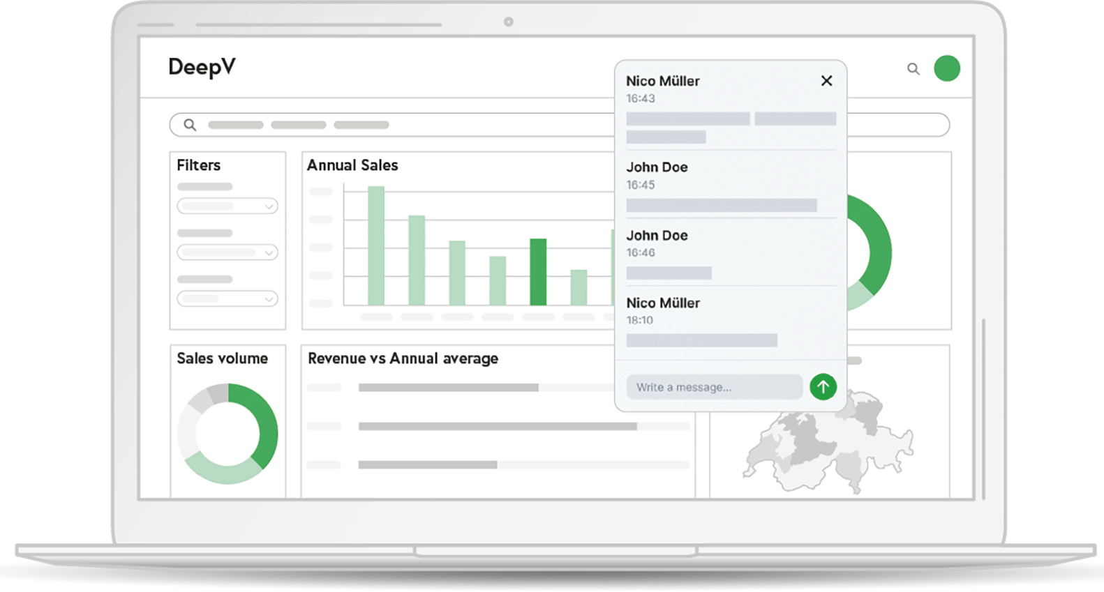 Data Analyzer Sicheres Teilen Ihrer sensiblen Unternehmensdaten Deep V